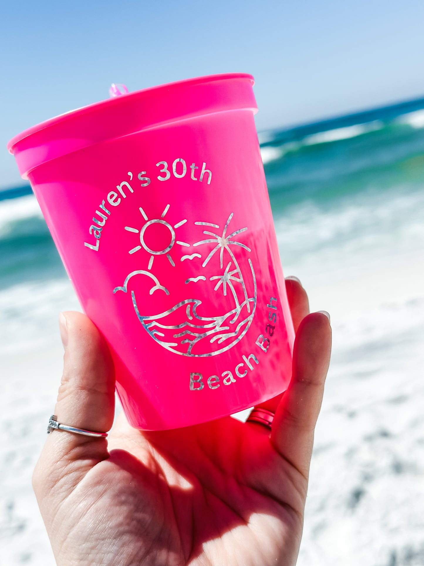 Beach Birthday Cup