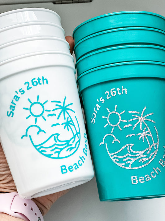 Beach Birthday Cup