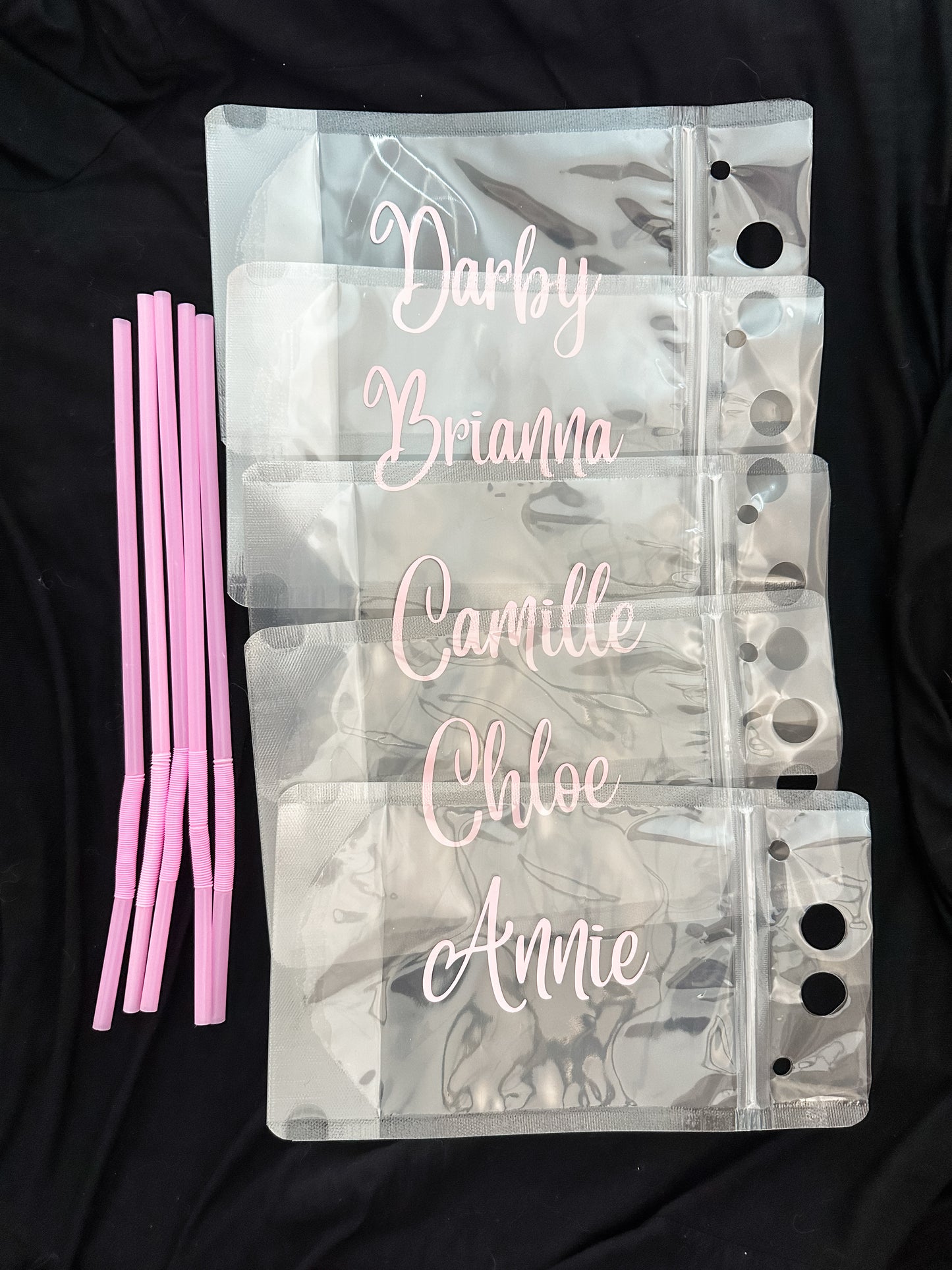 Bachelorette Name Drink Pouches