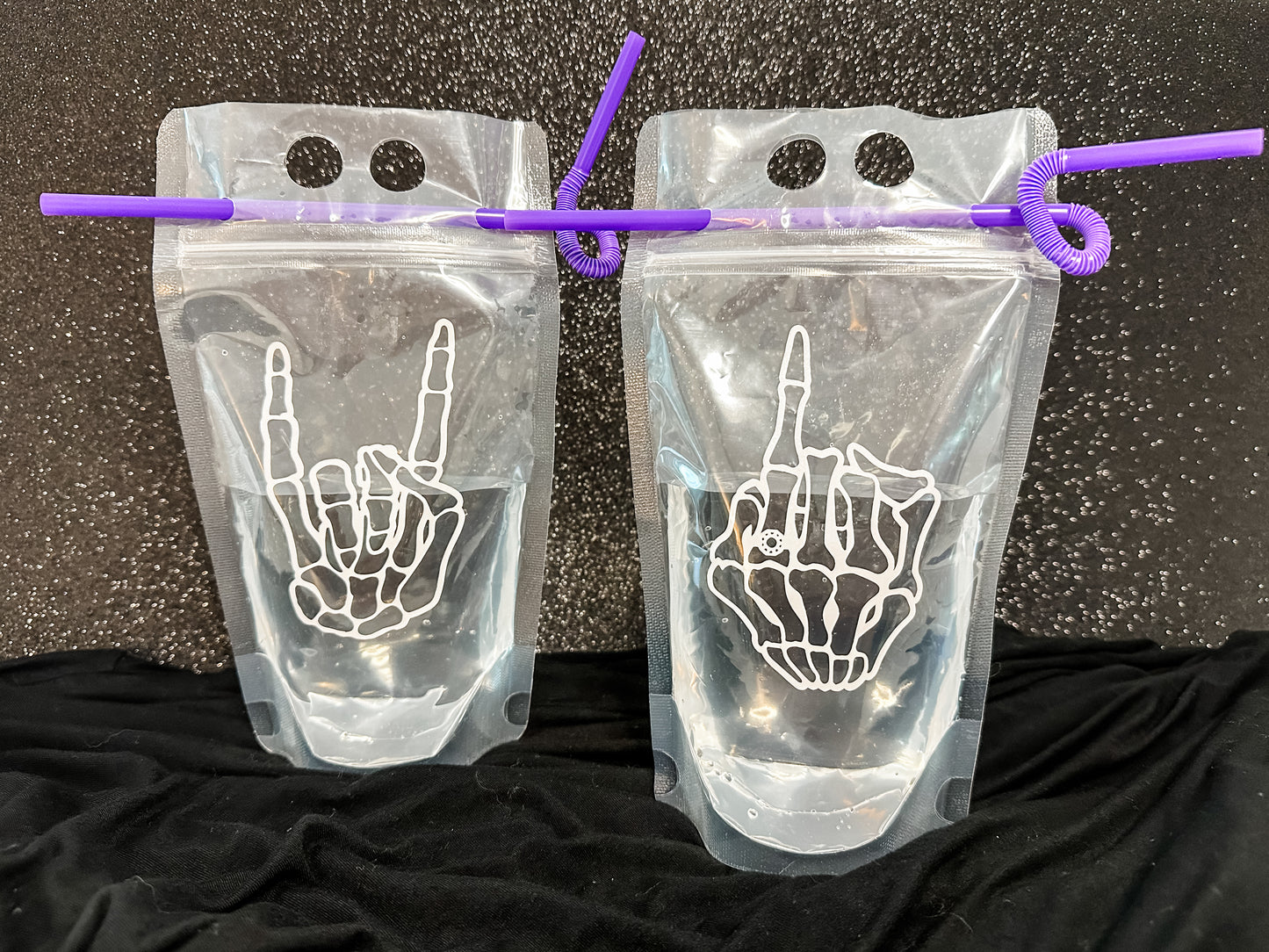Skeleton Party Drink Pouch