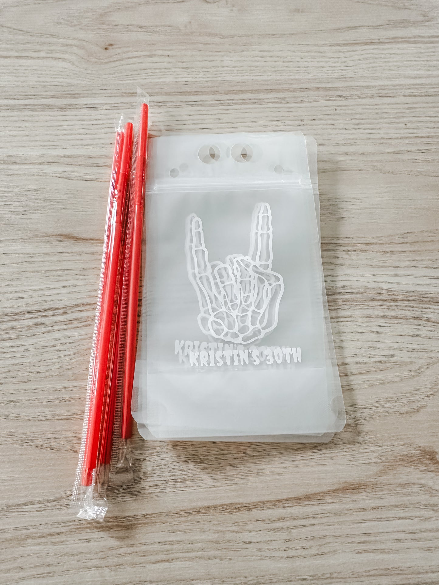 Skeleton Party Drink Pouch