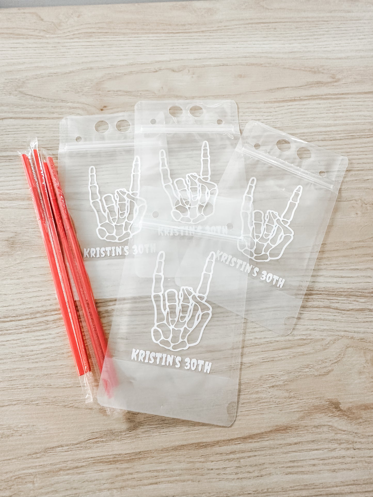 Skeleton Party Drink Pouch