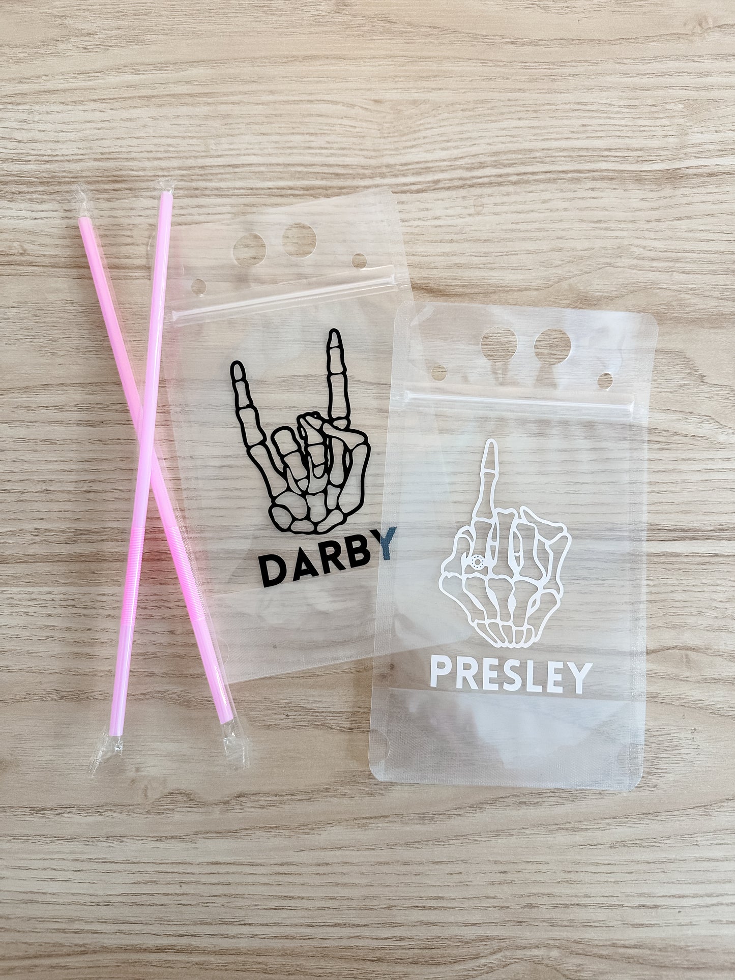 Skeleton Party Drink Pouch