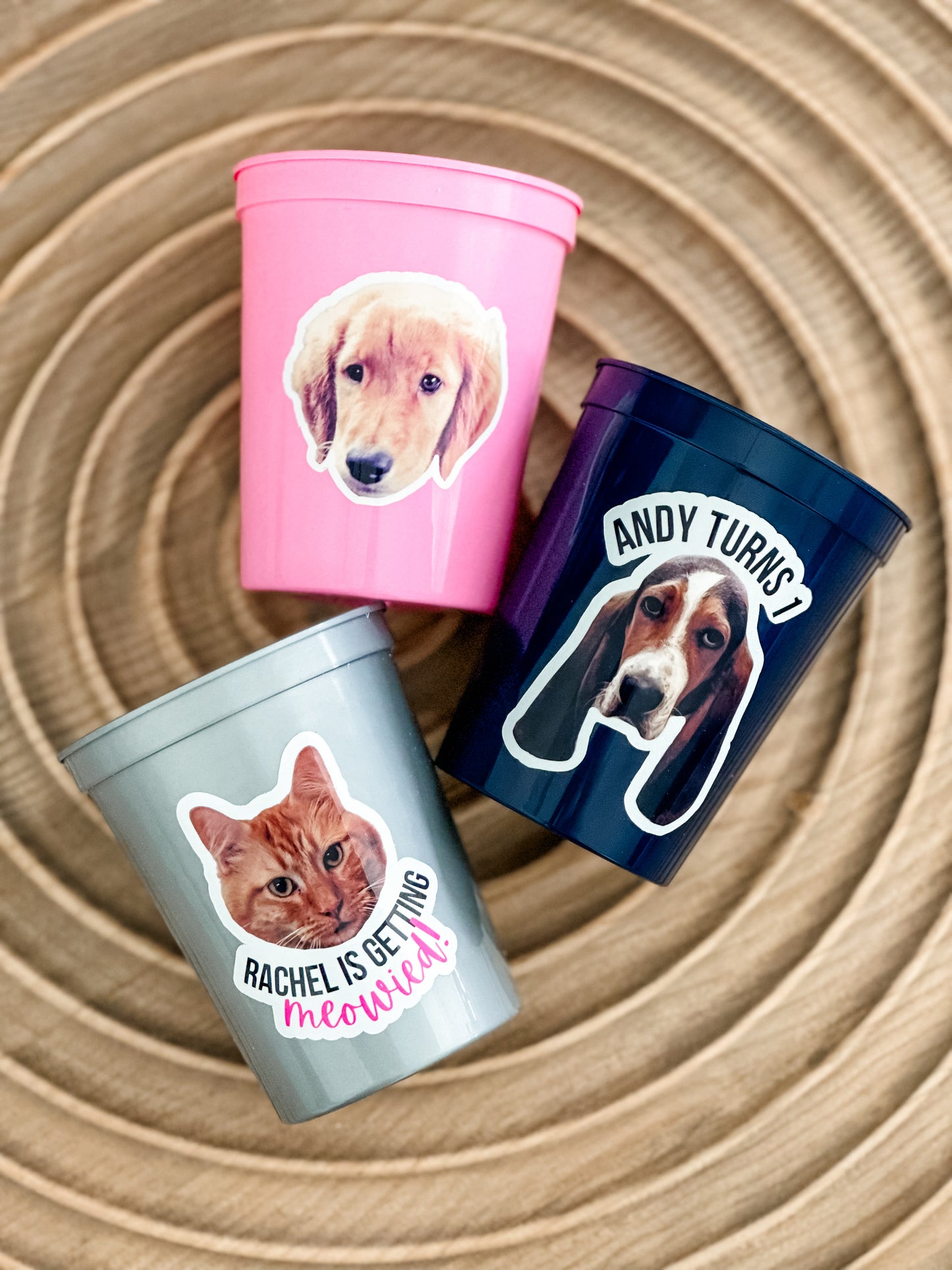Customized Pet Themed Cups