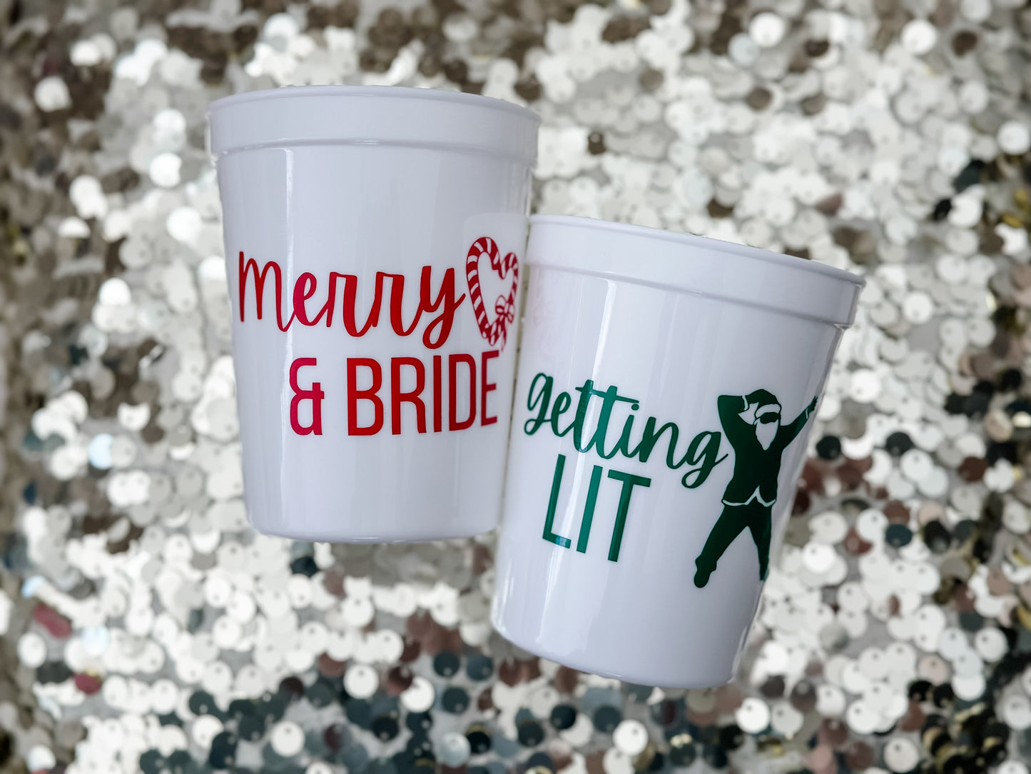 Merry and Bride Bachelorette Cups