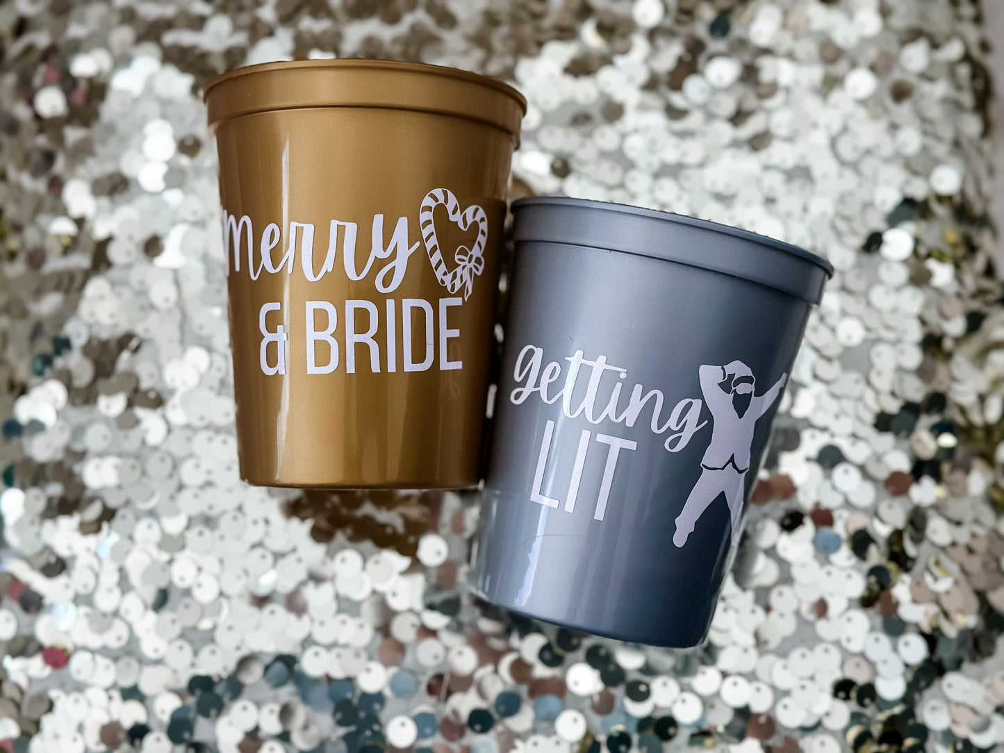 Merry and Bride Bachelorette Cups