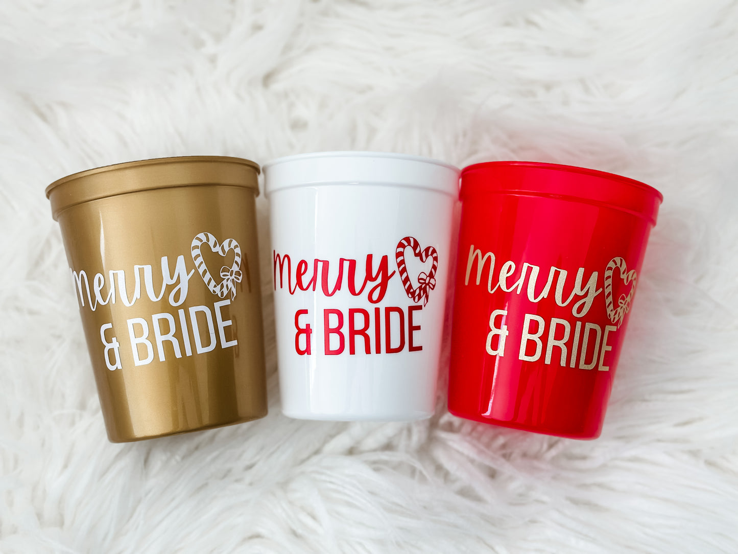 Merry and Bride Bachelorette Cups