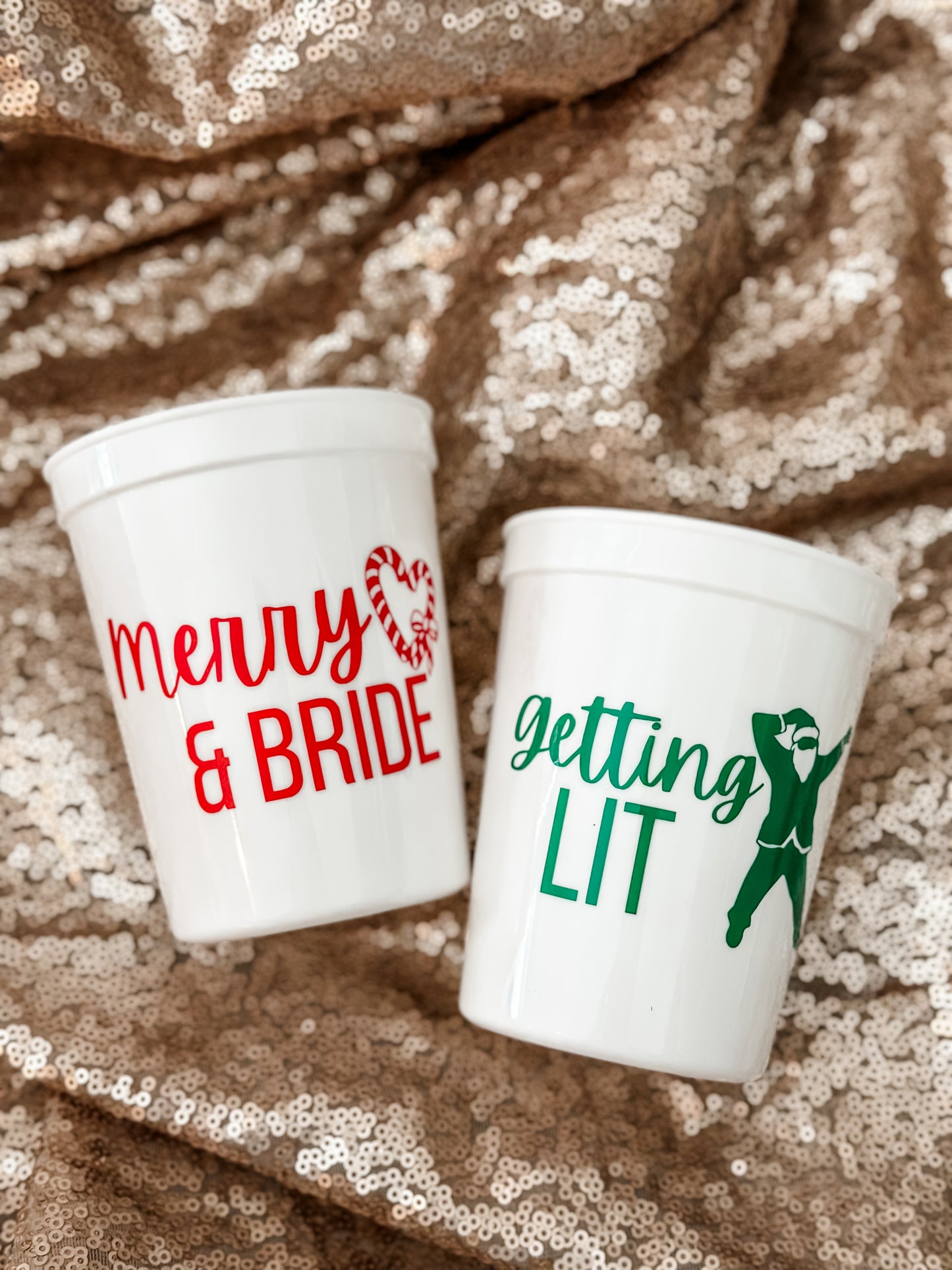 Merry and Bride Bachelorette Cups