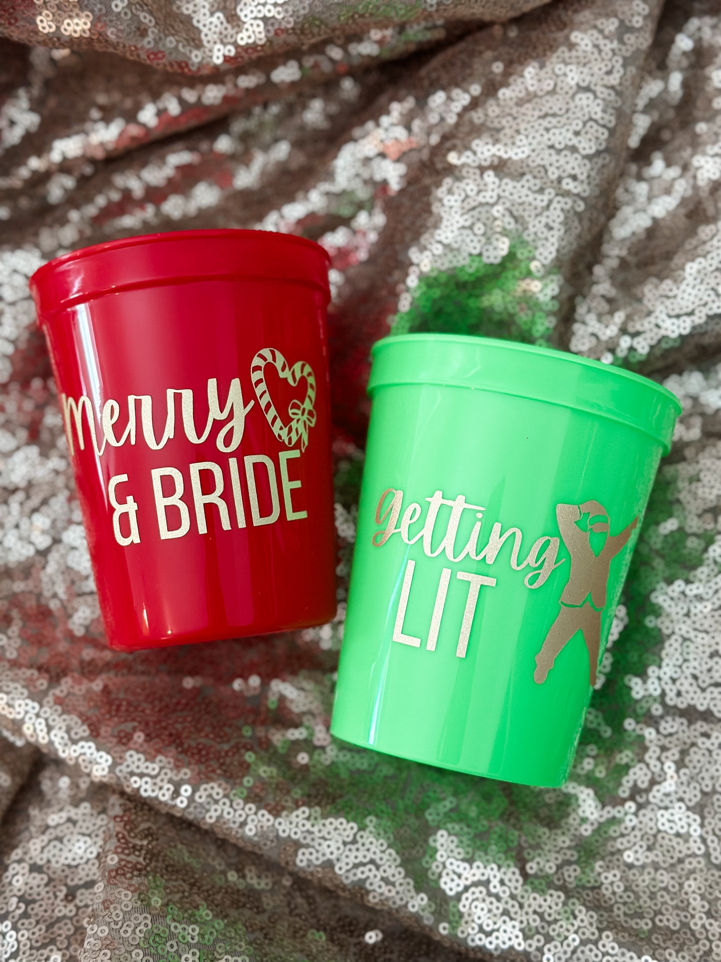 Merry and Bride Bachelorette Cups