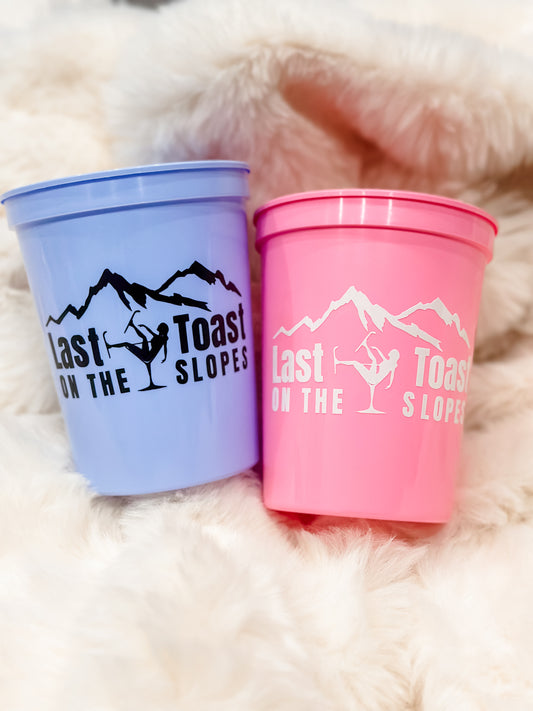 Last Toast on the Slopes Cups