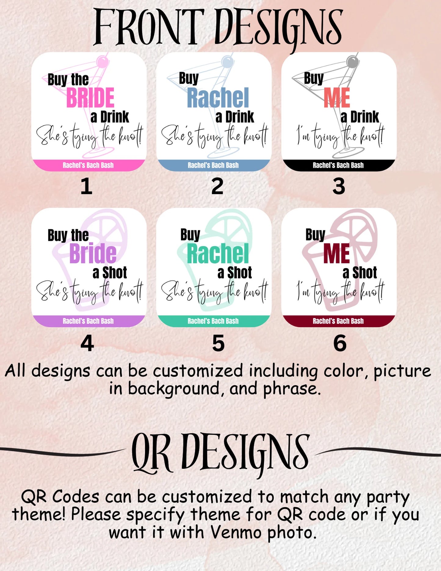 Buy the Bride a Drink Bracelets