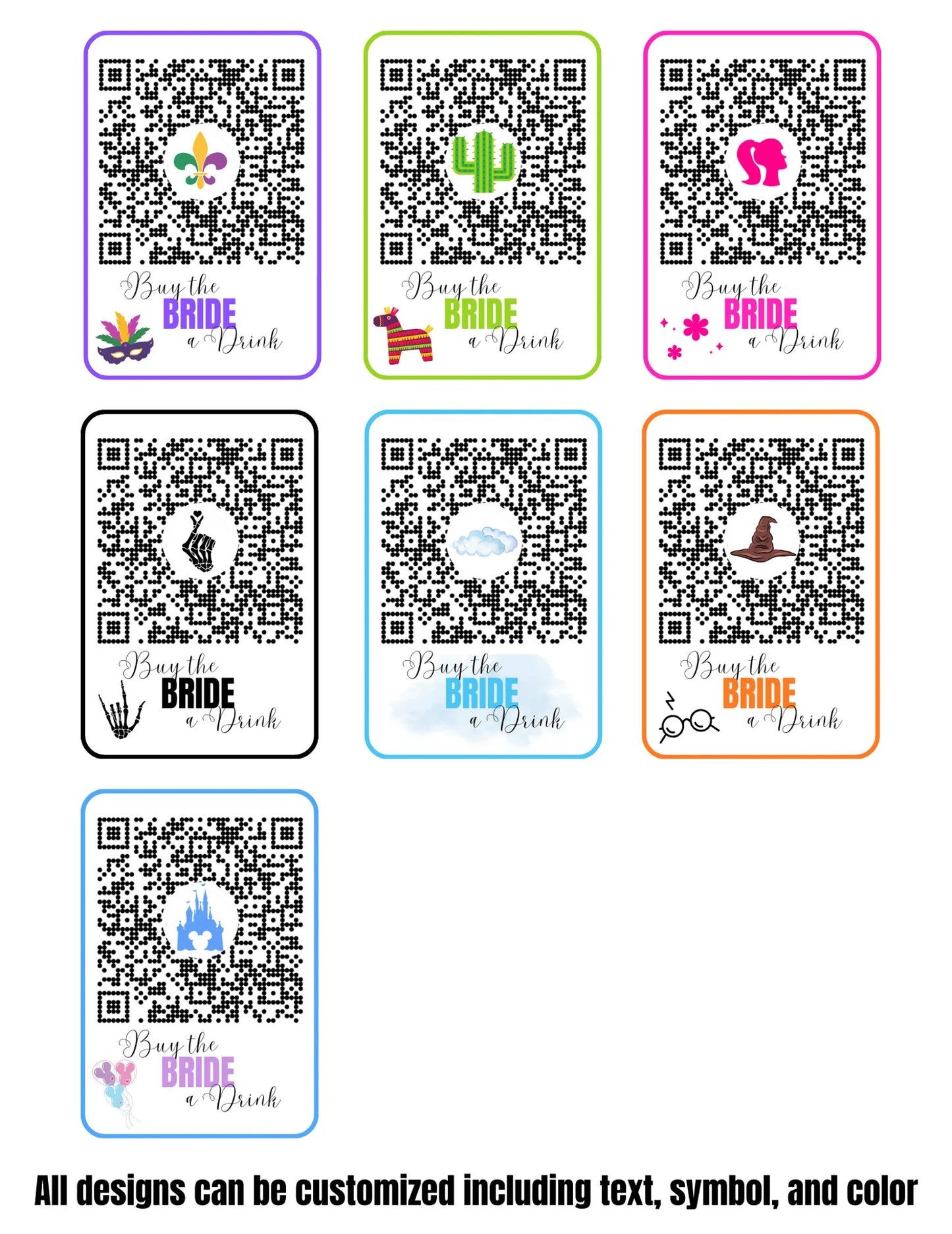 Buy the Bride a Drink Stickers