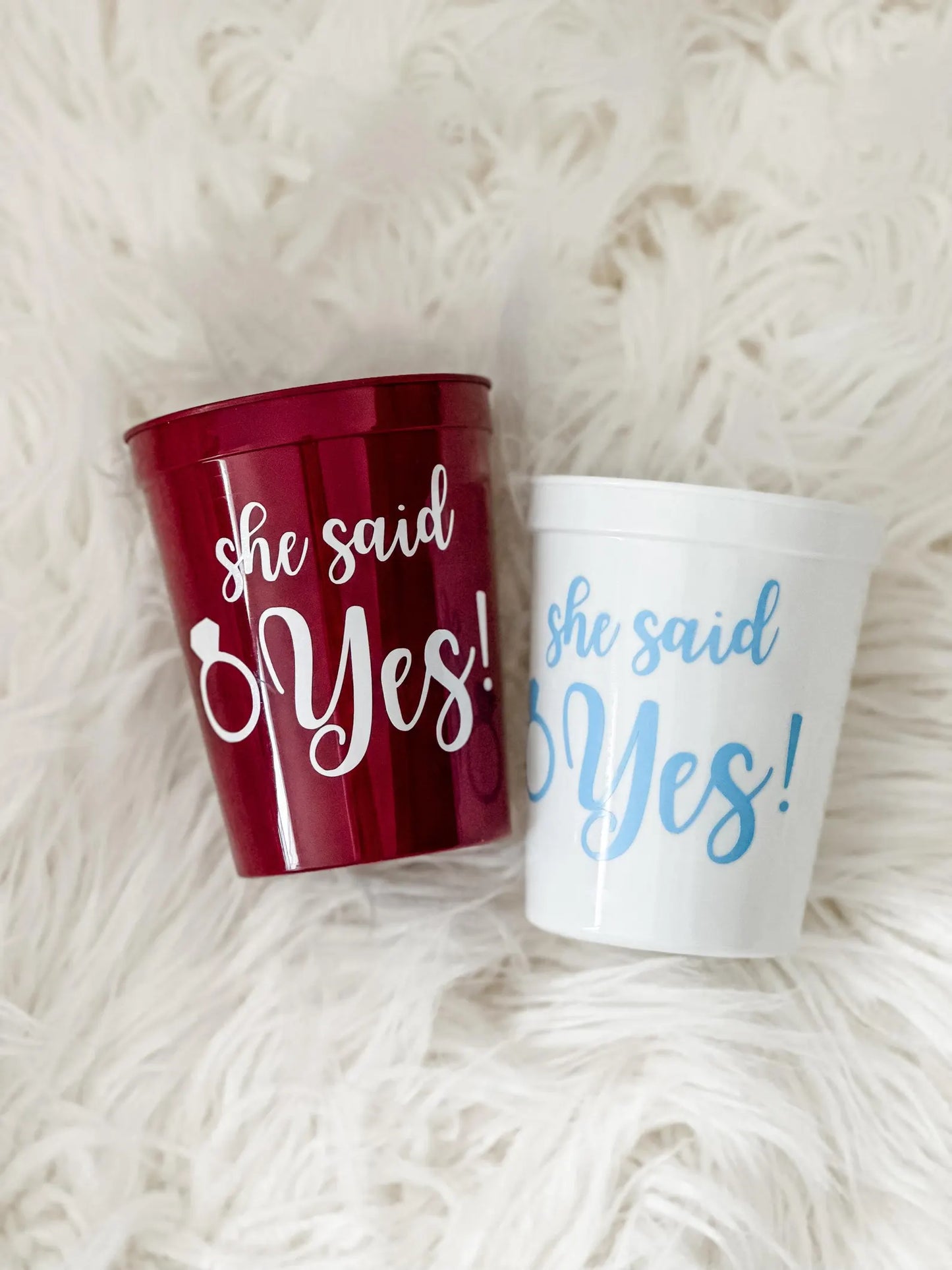 She Said Yes Engagement Cup