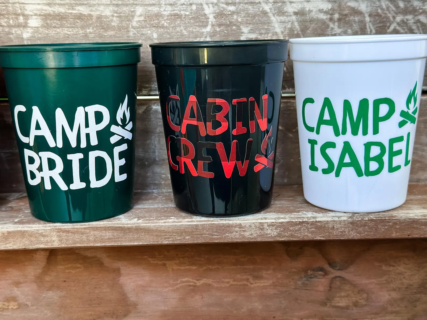 Camp Bachelorette Cups
