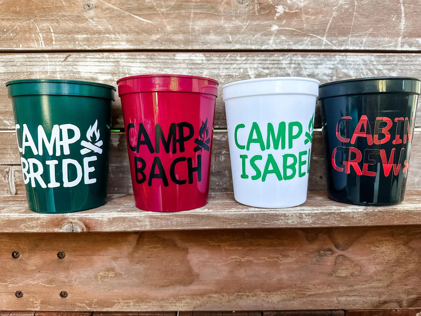 Camp Bachelorette Cups